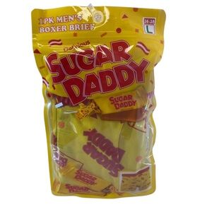 Delicious 🍬Sugar Daddy Yellow Men's Boxer Briefs Size Large